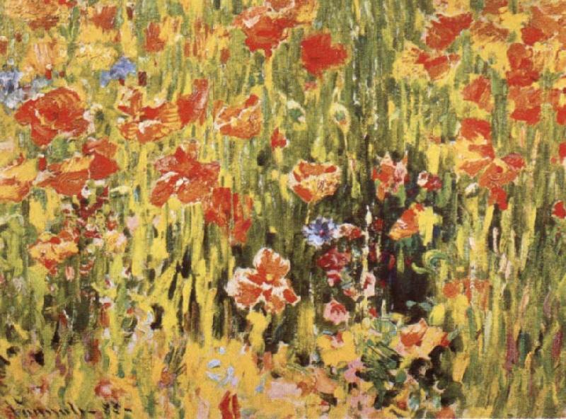 Robert William Vonnoh Poppies Norge oil painting art